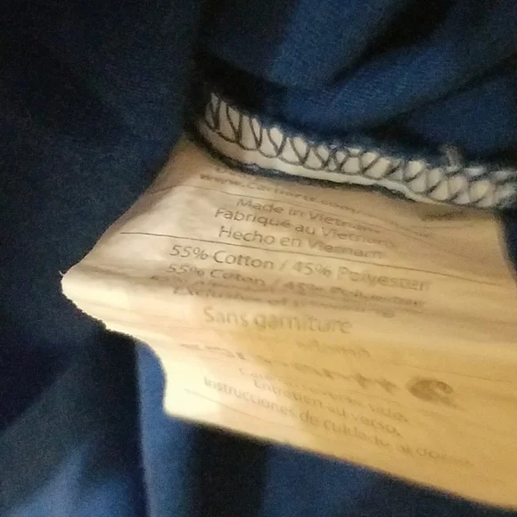 Carhartt Solid Ripstop Utility Blue Short Sleeve Scrub Top - Picture 4 of 5